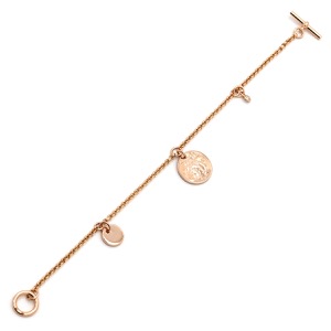 エルメス ブレスレット エクスリブリス PM  K18PG ゴールド SH ピンクゴールド Au750 1Pダイヤ  H120441B 中古