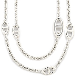 エルメス ネックレス シェーヌダンクル ファランドール120 シルバー925 シルバー スターリングシルバー  中古