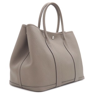 エルメス トートバッグ ガーデンパーティーPM カントリー グレー グレージュ  中古