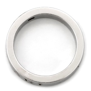 ブルガリ リング 指輪 ブルガリブルガリ ダブルロゴ K18WG シルバー 750AU 1Pダイヤ 中古