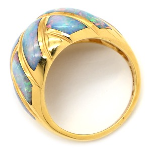 リング 指輪 オパール リング K18YG ゴールド 750 YG   中古