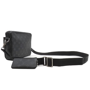 ルイヴィトン ショルダーバッグ トリオ メッセンジャー ブラック 黒 グレー  M69443 中古