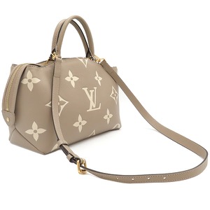 ルイヴィトン 2WAYバッグ プティ パレ PM モノグラムアンプラント ベージュ ハンドバッグ ショルダー バイカラー  M58914 中古