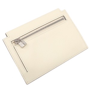 エルメス コインケース ケリーポケット コンパクト ヴォーエプソン ホワイト アイボリー  中古