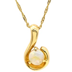 ネックレス オパール ペンダント K18YG ゴールド Au750 18K 18金  中古