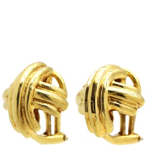 ティファニー ピアス シグネチャー クロス K18YG ゴールド T&Co. signature 750 YG  中古