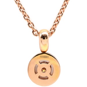 ブルガリ ネックレス ブルガリブルガリ K18PG ゴールド Au750 18K 18金 ペンダント 1P 一粒 1石 ダイヤ チェーン 340017 CL853337 中古