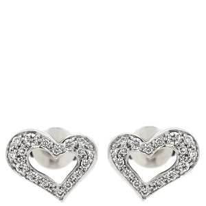 ピアジェ ピアス ライムライト ダイヤモンド K18WG シルバー 750 WG ハート  G38L3400 中古