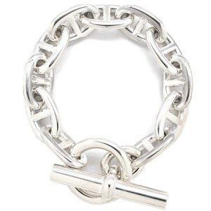 エルメス ブレスレット シェーヌダンクル TGM シルバー925 シルバー 11コマ スターリングシルバー SV925   中古