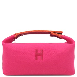 エルメス ポーチ ブリッド ア ブラック PM トワルアッシュ ピンク未使用 ハンドバッグ バニティバッグ  中古