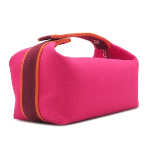 エルメス ポーチ ブリッド ア ブラック PM トワルアッシュ ピンク未使用 ハンドバッグ バニティバッグ  中古