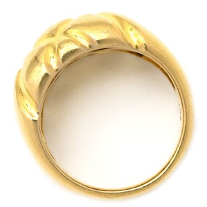 セリーヌ リング 指輪 キルティング K18YG ゴールド AU750 18K 1Pルビー  中古