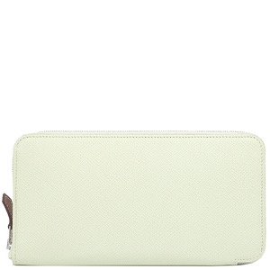 エルメス 長財布 アザップロング シルクイン ヴォーエプソン グリーン未使用 薄緑 ラウンドファスナー  中古