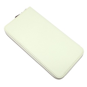 エルメス 長財布 アザップロング シルクイン ヴォーエプソン グリーン未使用 薄緑 ラウンドファスナー  中古