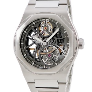 ジラールペルゴ ロレアート スケルトン 81015-11-001-11A オクタゴン スモールセコンド 透明 自動巻き