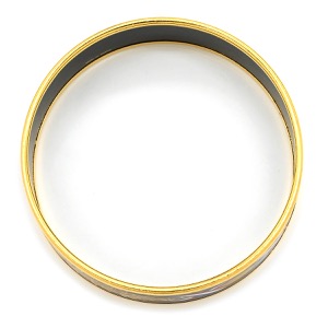 エルメス バングル エマイユ GM ブラック 黒  中古