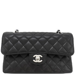シャネル ショルダーバッグ マトラッセ 23 Wチェーン ブラック 黒 ダブルフラップ ダブルチェーン 中古