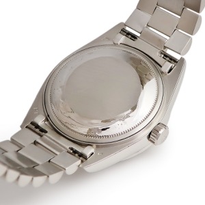 ロレックス デイデイト 18046A OH済 67番台 Pt950無垢 純正ダイヤ トリチウム シルバー プラチナ  自動巻き