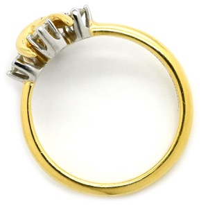 ティファニー リング 指輪 ジャン シュランバージェ  K18YG ゴールド 4Pダイヤ  中古