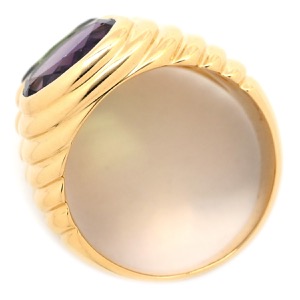 ブルガリ リング 指輪 ドッピオ バチェラート K18YG ゴールド 750 18金 18K 2カラー 中古