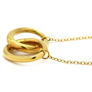 ティファニー ネックレス ダブルループ K18YG ゴールド エルサペレッティ 750 18金  中古