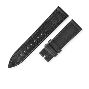 フランクミュラー 腕時計パーツ 純正 950 ロングアイランド用 クロコバンド クロコダイル ブラック 未使用 替え ベルト ストラップ 18mm  中古