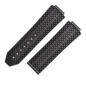 ウブロ 腕時計パーツ 純正 ビッグバン 301用 ラバーバンド ラバー ブラック 未使用 替え ベルト ストラップ 予備 交換 スペア 部品 25mm ブラック 黒  中古