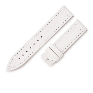 フランクミュラー 腕時計パーツ 900 902 ロングアイランド用 クロコバンド クロコダイル ホワイト 未使用 純正 替え ベルト ストラップ 16mm  中古