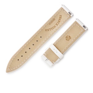 フランクミュラー 腕時計パーツ 900 902 ロングアイランド用 クロコバンド クロコダイル ホワイト 未使用 純正 替え ベルト ストラップ 16mm  中古