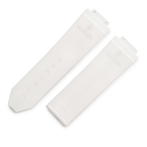 ウブロ 腕時計パーツ 純正 ビッグバン 301用 ラバーバンド ラバー ホワイト 未使用 替え ベルト ストラップ 予備 交換 スペア 部品 25mm ホワイト 白  中古