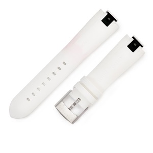 ルイヴィトン 腕時計パーツ 純正 タンブール用 ラバーバンド ラバー ホワイト ワンタッチ 替え ベルト 純正SS製尾錠付き モノグラム 21mm ホワイト 白 中古