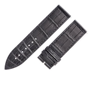 フランクミュラー 腕時計パーツ 純正 ロングアイランド 1000用 クロコバンド クロコダイル ブラック 新品未使用 替え ベルト 22mm ブラック 黒 バネ棒  中古
