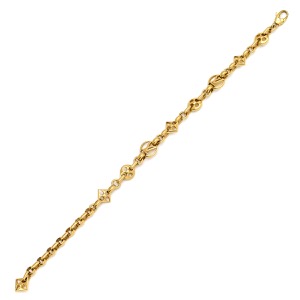 ルイヴィトン ブレスレット ブレスレット クレイジー イン ロック GP ゴールド LVサークル  M00376 中古