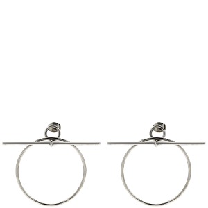 エルメス ピアス ループ MM ピアス シルバー925 シルバー Ag925 SV925  H114504B 00 中古