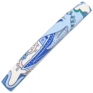 エルメス バレッタ エクリプス GM シルク ブルー 【LA FOLLE PARADE /ラ フォル パラード】ヘアアクセサリー   中古