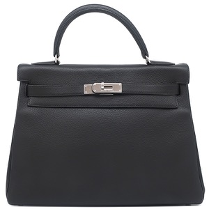 エルメス 2WAYバッグ ケリー32 内縫い トリヨンクレマンス ブラック 黒 ショルダー  中古