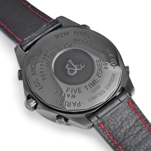 ジェイコブ 5タイムゾーン スカル リミテッド JC-SKULL9D 純正ダイヤ 骸骨 ドクロ GMT 限定 クオーツ