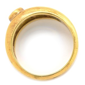 リング 指輪 ダイヤリング K18YG ゴールド Pt900 イエローゴールド プラチナ コンビ 1P 1粒ダイヤ  中古