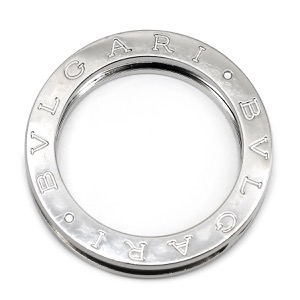 ブルガリ リング 指輪 ビーゼロワン B-zero1 リング XS K18WG シルバー #54(JP14) 750 18金 336024 中古