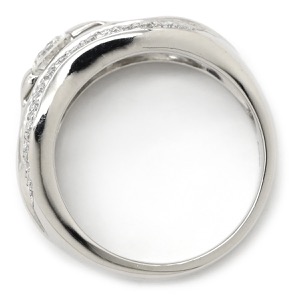 リング 指輪 ダイヤリング Pt900 シルバー 中古