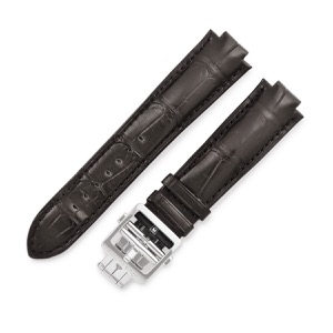 ルイヴィトン 腕時計パーツ 純正 タンブール用 クロコバンド クロコダイル ブラウン 替え ベルト 純正SS製バックル付き 21mm ブラウン 茶 マット 中古