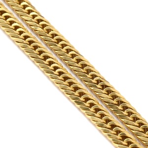 喜平 ネックレス K18 18金 50.3cm 30.2g 8面 トリプル K18YG ゴールド 造幣局検定マーク ※ショッピングローン対応していません   中古