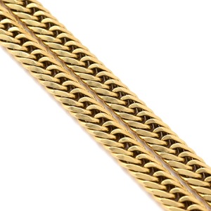 喜平 ネックレス K18 18金 50.7cm 30.1g 8面 トリプル K18YG ゴールド 造幣局検定マーク ※ショッピングローン対応していません   中古