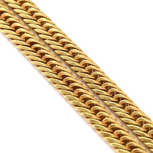 喜平 ネックレス K18 18金 50.3cm 30.2g 8面 トリプル K18YG ゴールド 造幣局検定マーク ※ショッピングローン対応していません  中古