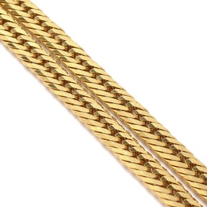 喜平 ネックレス K18 18金 50.4cm 30.3g 12面 トリプル K18YG ゴールド 造幣局検定マーク ※ショッピングローン対応していません  中古