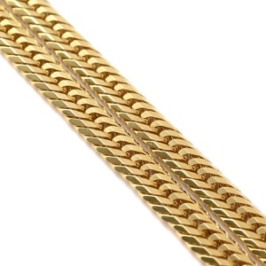 喜平 ネックレス K18 18金 51cm 30.6g 12面 トリプル K18YG ゴールド 造幣局検定マーク ※ショッピングローン対応していません  中古
