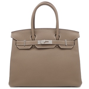 エルメス ハンドバッグ バーキン30 トゴ グレー グレージュ リカラー有  中古