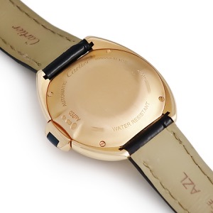 カルティエ クレ ドゥ カルティエ 31mm WJCL0038 K18PG無垢 純正ダイヤ ローマン デイト 青針 自動巻き