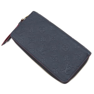 ルイヴィトン 長財布 ジッピー ウォレット モノグラムアンプラント ネイビー 紺 ラウンドファスナー   M62121 中古