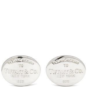 ティファニー カフス リターン トゥ ティファニー オーバルタグ シルバー925 シルバー T&Co. AG925 カフスボタン  中古